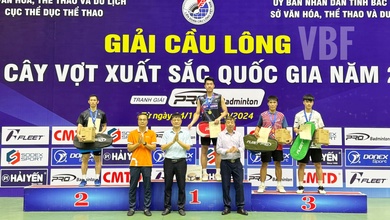 Giải cầu lông các cây vợt xuất sắc quốc gia 2024: Lê Đức Phát, Trần Thị Phương Thúy vô địch