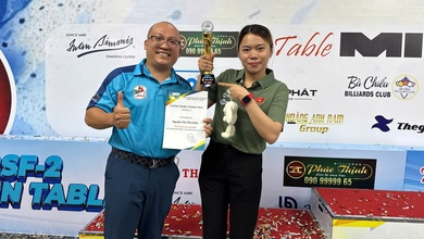 Cơ thủ đại diện Billiards Thanh Minh giành chức vô địch Tour 2 HBSF năm 2025