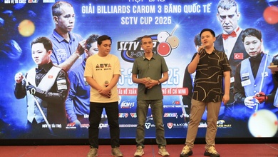 Trần Quyết Chiến, Trần Thanh Lực, Vinh Bao dự giải Billiard Carom 3 băng Quốc tế SCTV Cup 2025 có tiền thưởng kỷ lục