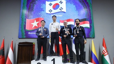 Bao Phương Vinh giành á quân giải billiards Ankara  World Cup 2024, Trần Quyết Chiến dẫn đầu cả hai BXH