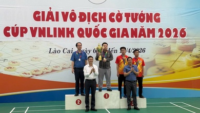 Bế mạc Giải vô địch Cờ tướng quốc gia 2026: Vũ Quốc Đạt lập cú đúp vinh quang, Lào Cai ghi dấu ấn lịch sử