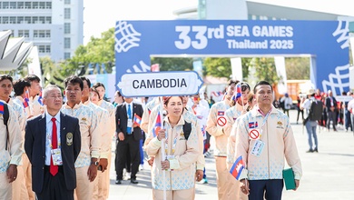 SAT điều tra áo khoác của các vận động viên Campuchia dự SEA Games 33 có in logo sòng bạc
