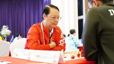 Đồng đội Nam Cờ chớp Makruk Việt Nam giành huy chương đồng SEA Games 33