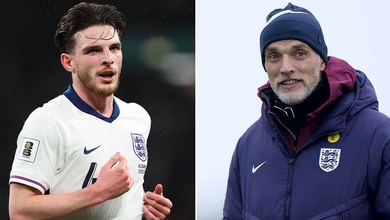 Declan Rice bất ngờ làm đội phó đội tuyển Anh
