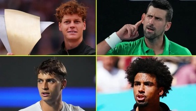 Cuộc đua đến giải quần vợt ATP Finals 2026: Jannik Sinner thống trị tuyệt đối, Novak Djokovic rơi xuống nhóm báo động