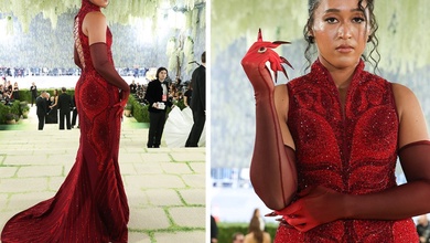 Sao quần vợt Naomi Osaka nổi bật ở Met Gala 2026 với bộ trang phục đính pha lê thực hiện trong 3.280 giờ