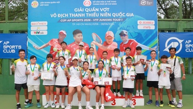 TP. Hồ Chí Minh giành ngôi nhất toàn đoàn khi VTF Juniors Tour 1 áp dụng thể thức ITF