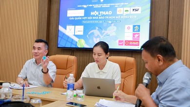 18 đơn vị góp mặt tại giải quần vợt Hội Nhà báo TP.HCM mở rộng 2026