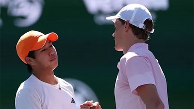 Đánh bại tài năng Mỹ này, Jannik Sinner liền gửi lời cảnh báo về sức mạnh của thế hệ quần vợt Next Gen tại Indian Wells