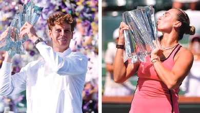 Sinner và Sabalenka vô địch quần vợt Indian Wells 2026: Nhận cúp vàng kèm hóa đơn thuế 10,5 tỷ đồng