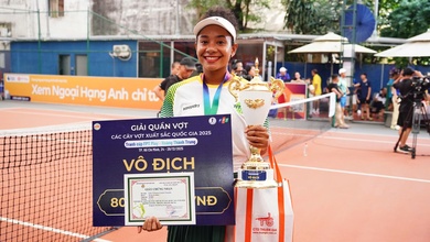 Giải Quần vợt các cây vợt xuất sắc quốc gia 2025: Vũ Hà Minh Đức và Trần Tchouassi Louise Natasha vô địch