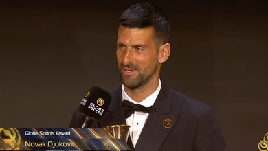 Siêu sao bóng đá Ronaldo ca ngợi huyền thoại quần vợt Djokovic là "tấm gương cho mọi thế hệ" tại lễ trao giải Globe Soccer Awards