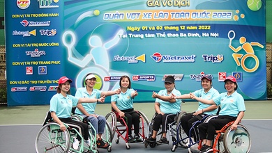 Giải Vô địch Quần vợt Xe lăn Toàn quốc năm 2022: Thái Nguyên cầm chắc vô địch đơn nữ