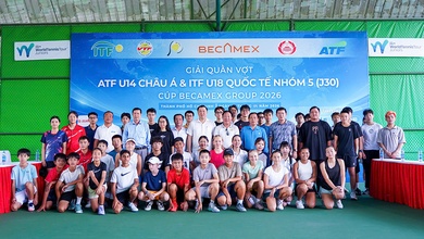 Mô hình xã hội hóa bền vững: Becamex Group đồng hành cùng hệ thống giải quần vợt ATF U14 Châu Á 1900