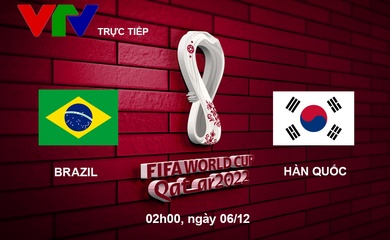 Link xem trực tiếp Brazil vs Hàn Quốc 2h hôm nay, vòng 1/8 World Cup 2022