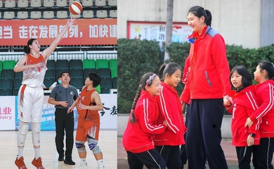 Cô bé cao 2m27 được người Trung Quốc kỳ vọng trở thành Yao Ming phiên bản nữ