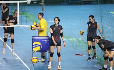 Đội tuyển bóng chuyền nữ Việt Nam tích cực tập luyện cho mục tiêu Vàng AVC Challenge Cup 2023