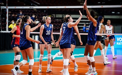 Trực tiếp bóng chuyền VNL 2023 31/5: Brazil đụng độ Trung Quốc