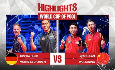 Highlight bán kết bida thế giới World Cup of Pool 2023: Đức thể hiện bản lĩnh trước Trung Quốc