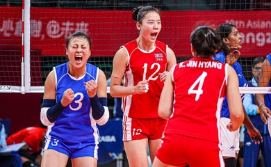 Lịch thi đấu bóng chuyền nữ ASIAD hôm nay 2/10: Triều Tiên thử lửa Trung Quốc