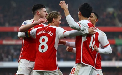 Bảng xếp hạng Ngoại hạng Anh mới nhất: Arsenal giữ ngôi đầu bảng