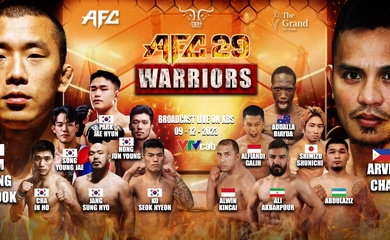 Giải MMA Hàn Quốc trở lại Việt Nam với 4 trận tranh đai tại AFC 29
