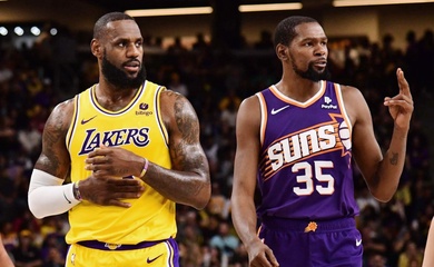 Nhận định bóng rổ NBA - Los Angeles Lakers vs Phoenix Suns ngày 26/02: LeBron đại chiến Durant