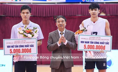 Trao giải VĐV xuất sắc nhất cúp bóng chuyền Hoa Lư 2024: Bích Tuyền, Ngọc Thuân tiếp tục được vinh danh