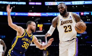 Nhận định bóng rổ NBA - Los Angeles Lakers vs Golden State Warriors ngày 10/4: LeBron James đối đầu Stephen Curry