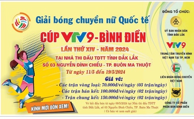 Cúp bóng chuyền VTV9 Bình Điền công bố giá 3 hạng vé