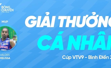 Trao giải cá nhân cúp bóng chuyền VTV9 Bình Điền: Gọi tên Chen, Valdes, Bích Tuyền