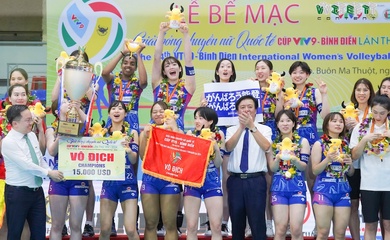 PFU BlueCats lên ngôi vô địch cúp bóng chuyền VTV9 Bình Điền 2024 thuyết phục