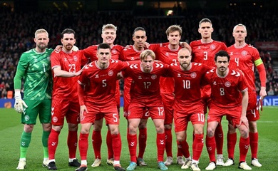 Đội hình chính thức tuyển Đan Mạch 2024: Danh sách, số áo cầu thủ dự Euro 2024