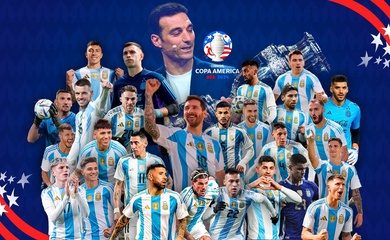 Đội hình chính thức tuyển Argentina 2024: Danh sách, số áo cầu thủ dự Copa America 2024