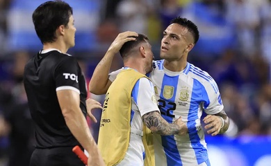 Lautaro Martinez lau nước mắt cho Messi và đưa Argentina đi vào lịch sử Copa America