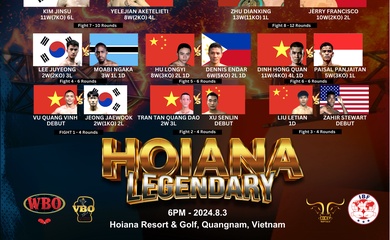 Hội An Legendary đón 2 trận tranh đai Boxing quốc tế lớn nhất Châu Á - Thái Bình Dương