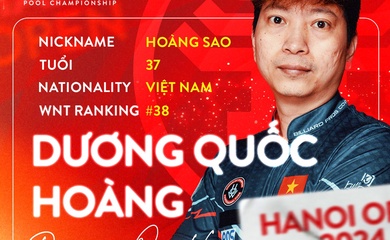 Hoàng sao là suất Wildcard cuối cùng của đội châu Á dự Reyes Cup 2024