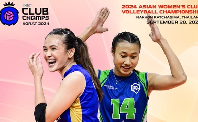 Link trực tiếp hạng 5-6 giải bóng chuyền AVC Club 2024 ngày 28/9: Hoá chất Đức Giang vs Monolith Skyriers