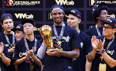 Sắm vai đầu tàu mẫu mực của Saigon Heat, Elijah Weaver trở thành VBA Finals MVP 2024