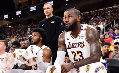 Lịch sử NBA: LeBron James và Bronny trở thành cặp cha còn đầu tiên cùng thi đấu