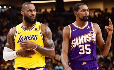 Nhận định bóng rổ NBA - Los Angeles Lakers vs Phoenix Suns ngày 26/10: LeBron, Davis đụng độ Durant, Booker