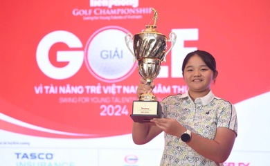 Nữ golfer 12 tuổi Nguyễn Bảo Châu vô địch Tiền Phong Golf Championship 2024