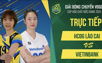 Link trực tiếp giải bóng chuyền VĐQG ngày 12/11: Hoá chất Đức Giang vs Vietinbank