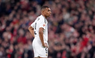 Choáng với tỷ lệ sút hỏng phạt đền của Mbappe trong ngày Real Madrid thất bại