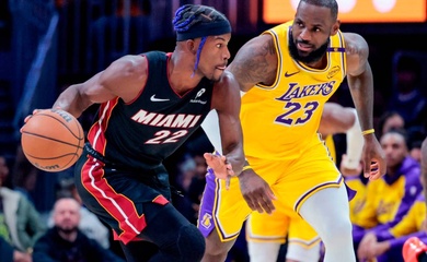 Mặc kệ LeBron James "thông nòng", Los Angeles Lakers vẫn thua đậm Miami Heat đến 41 điểm