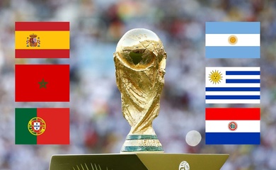 Chính thức: World Cup 2030 sẽ được tổ chức ở Tây Ban Nha, Bồ Đào Nha và Marốc