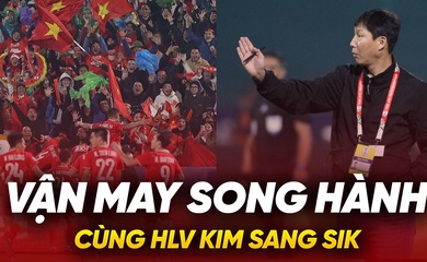 Vận may song hành cùng HLV Kim Sang Sik