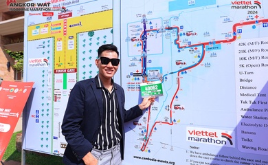 Tổng thư ký Liên đoàn Điền kinh Việt Nam: "Đường chạy ở Viettel Marathon 2024 chặng Angkor Wat rất tuyệt vời"