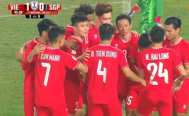 Kết quả Việt Nam 3-1 Singapore: Dễ dàng vào chung kết