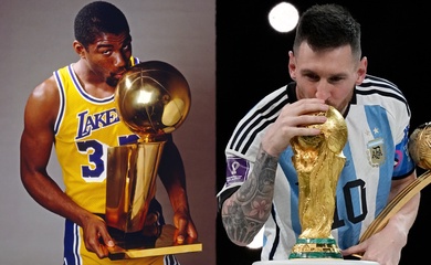 Huyền thoại NBA Magic Johnson cùng siêu sao bóng đá Lionel Messi nhận vinh dự đặc biệt từ Tổng Thống Mỹ